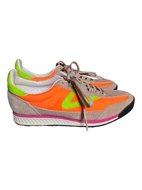 Tretorn Neon Orange & Lime Accent Women’s Sneakers